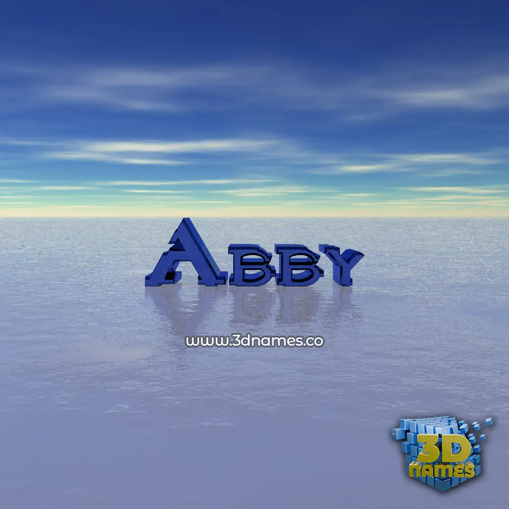 abby in Horizon style - 3D name wallpaper