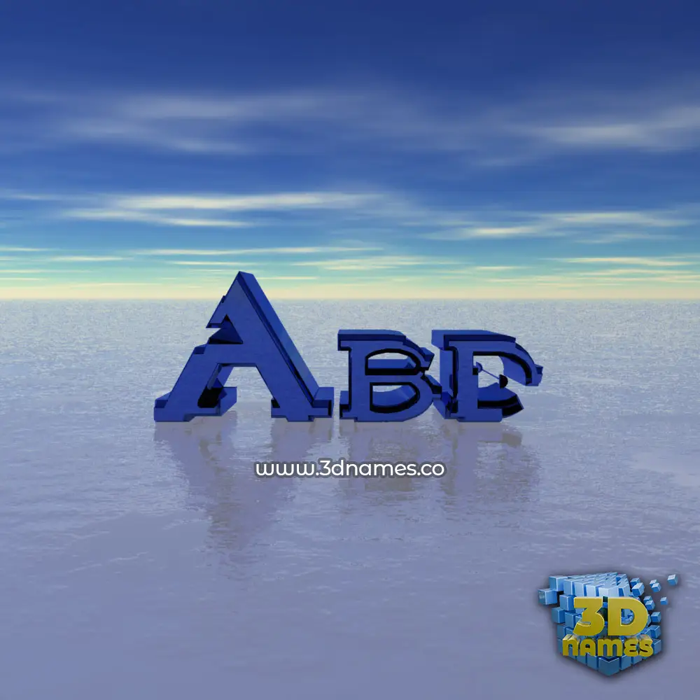 abd in Horizon style - 3D name wallpaper