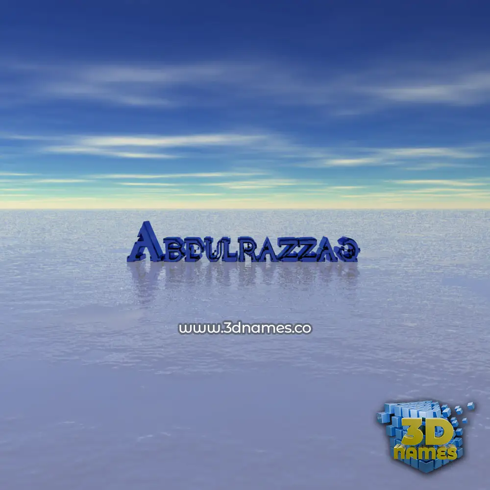 abdulrazzaq in Horizon style - 3D name wallpaper