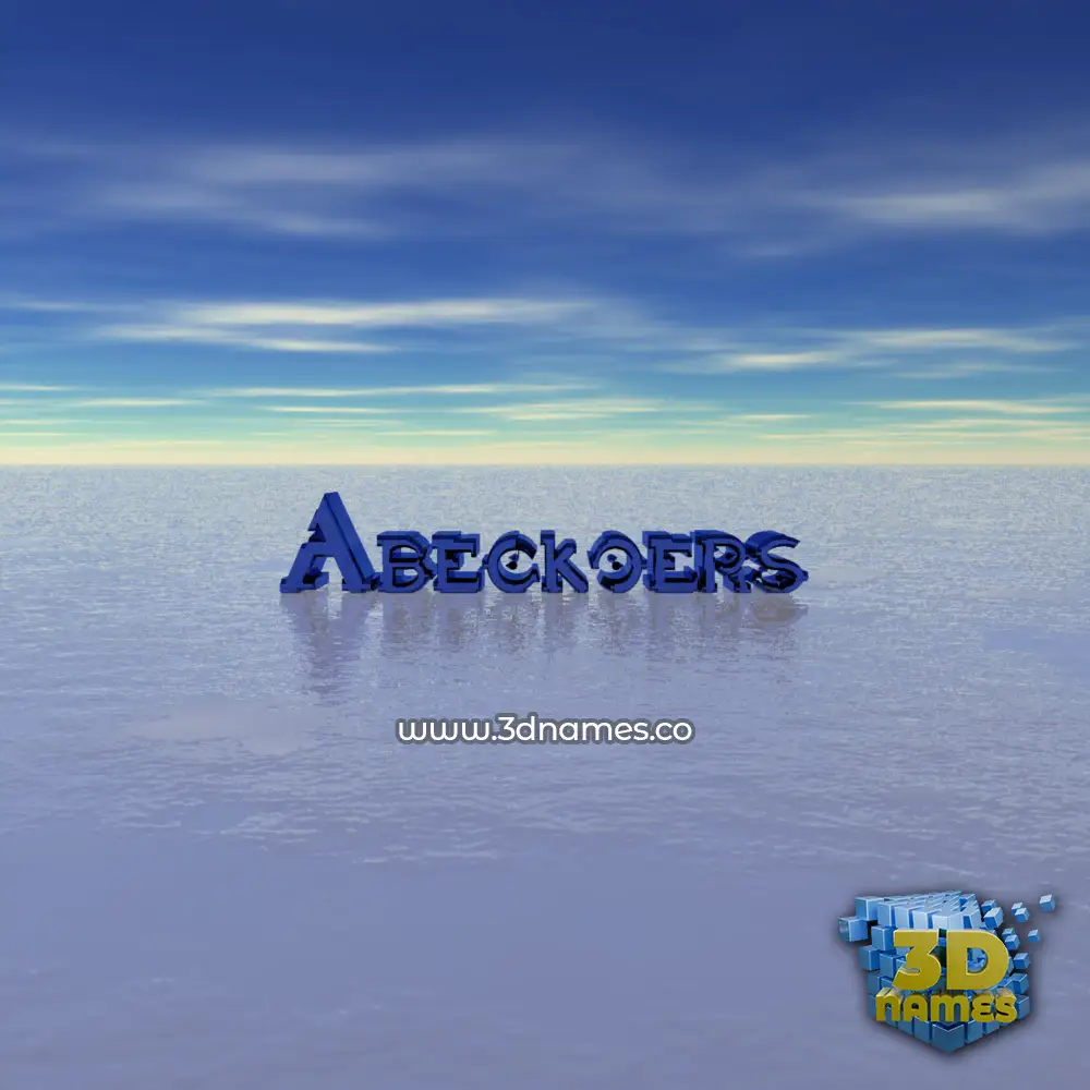 abeckoers in Horizon style - 3D name wallpaper