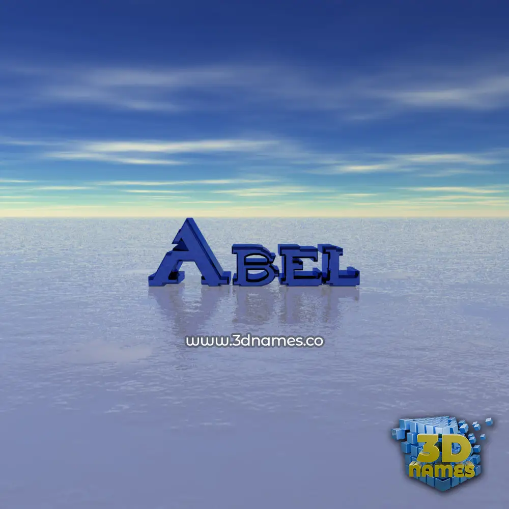 abel in Horizon style - 3D name wallpaper