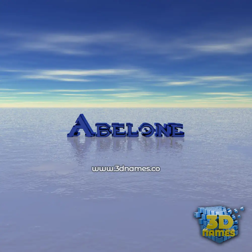 abelone in Horizon style - 3D name wallpaper