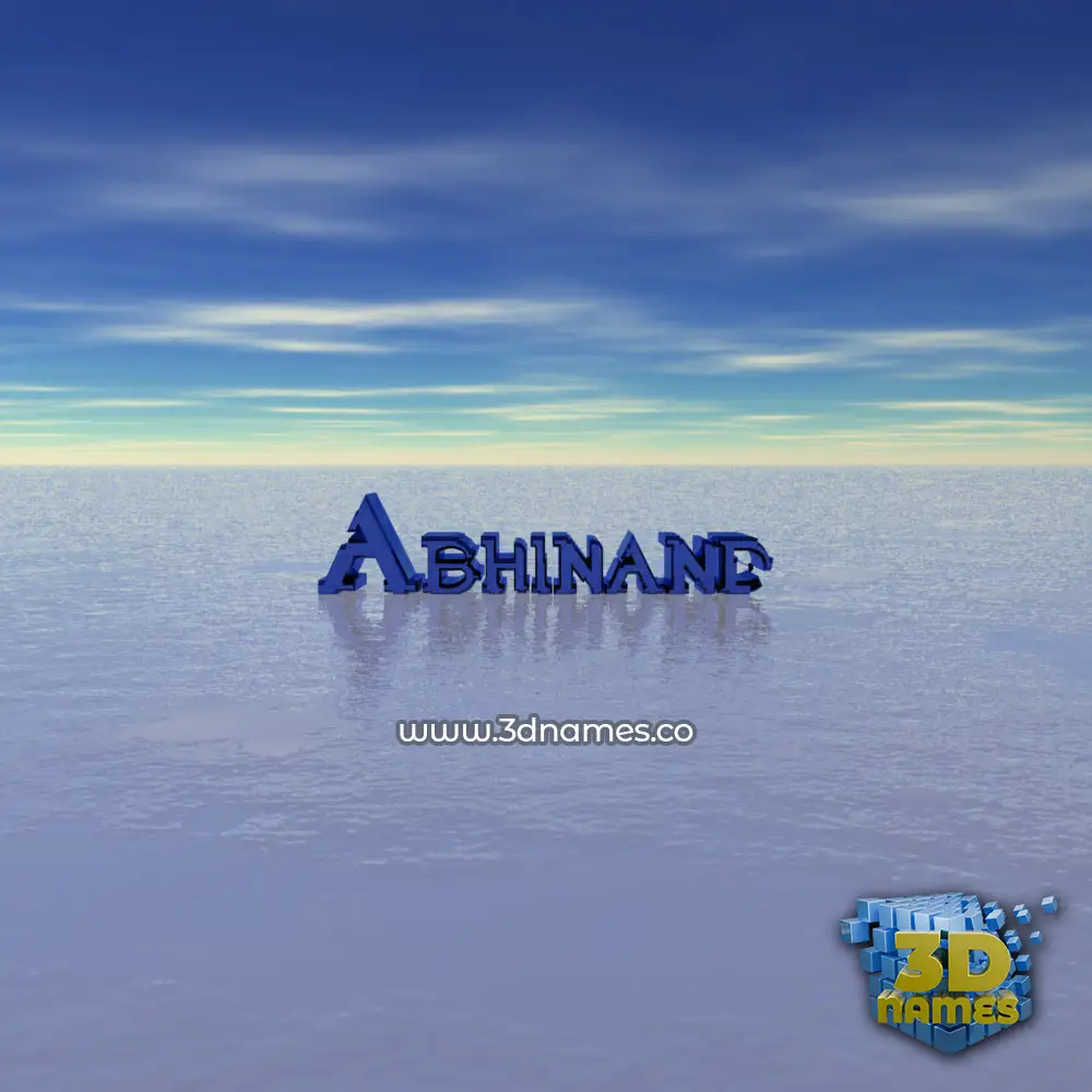 abhinand in Horizon style - 3D name wallpaper