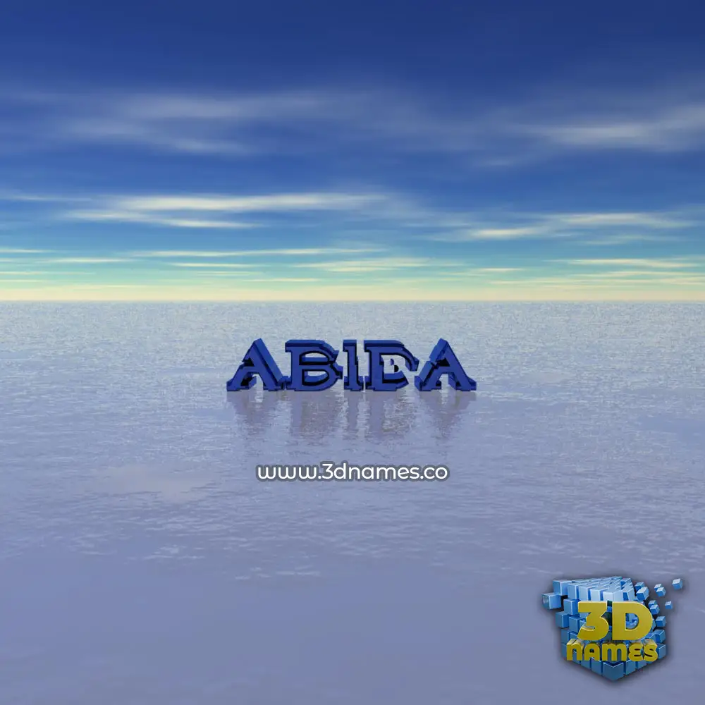 abida in Horizon style - 3D name wallpaper