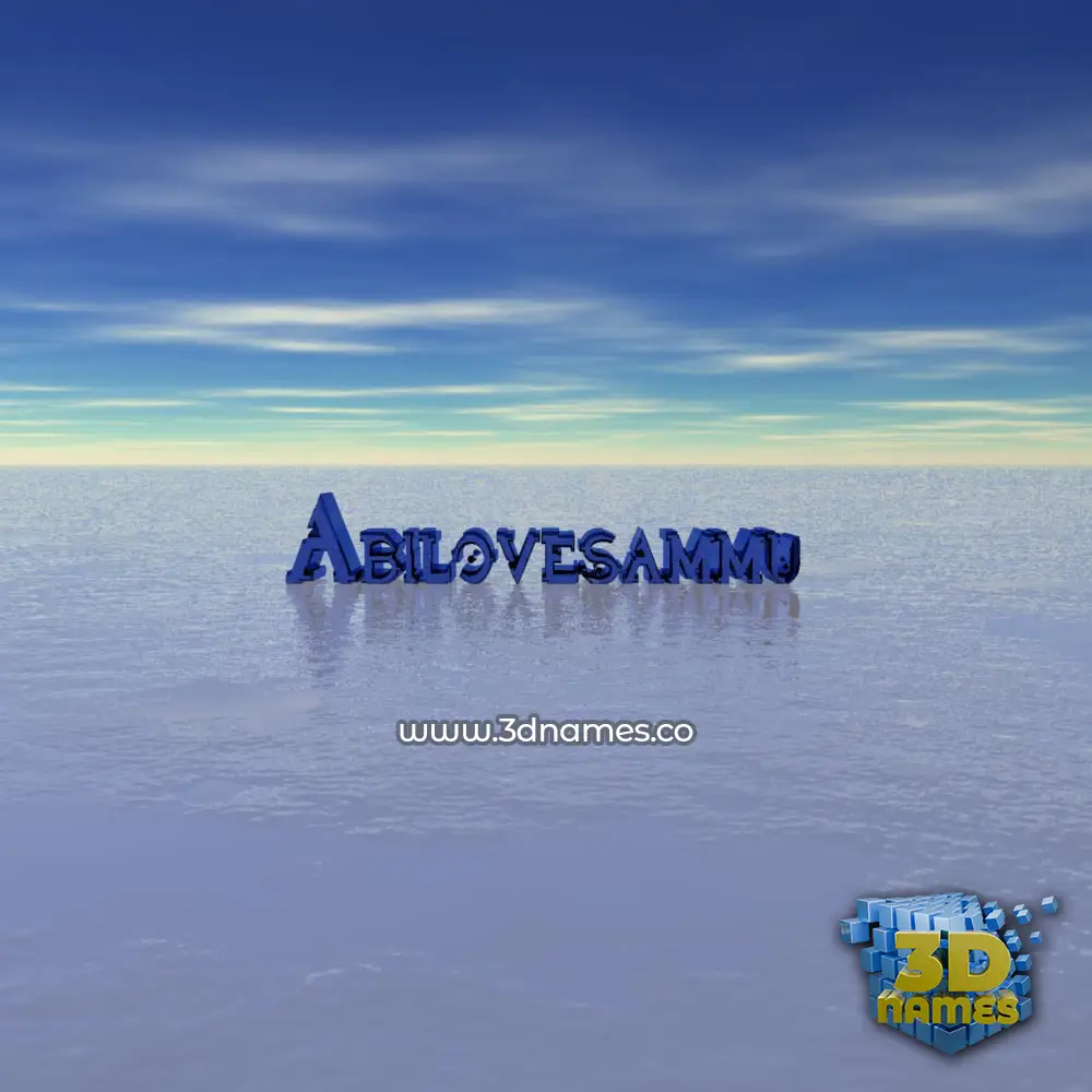 abilovesammu in Horizon style - 3D name wallpaper