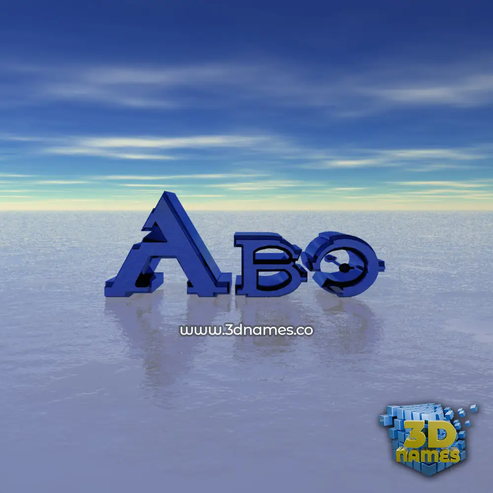 abo in Horizon style - 3D name wallpaper