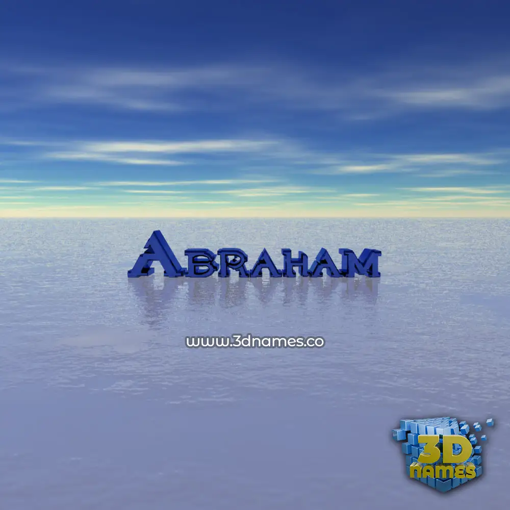 abraham in Horizon style - 3D name wallpaper