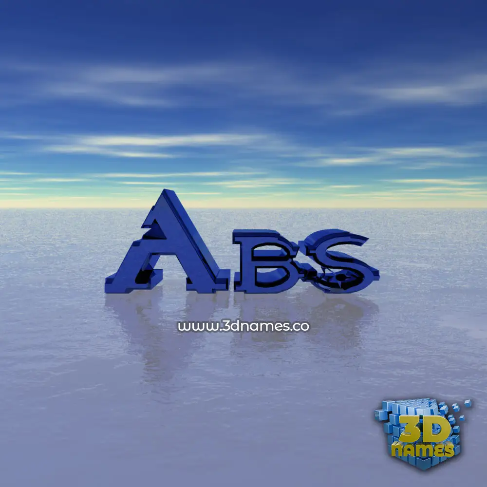 abs in Horizon style - 3D name wallpaper
