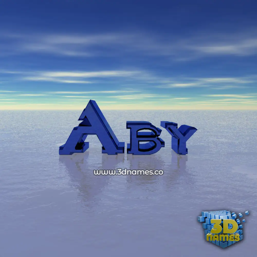 aby in Horizon style - 3D name wallpaper