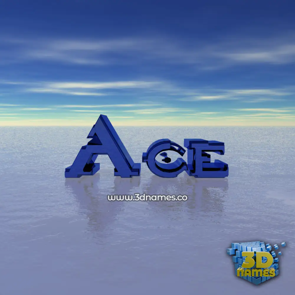 ace in Horizon style - 3D name wallpaper