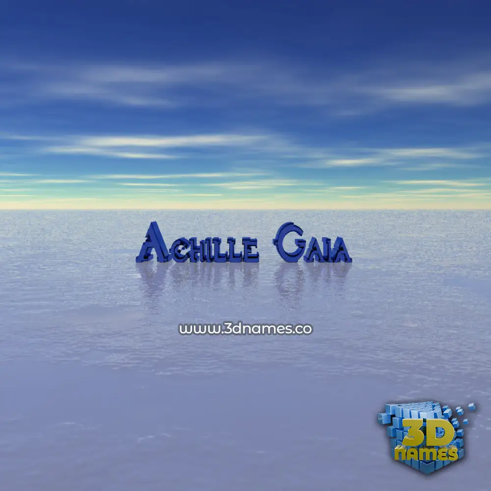achille gaia in Horizon style - 3D name wallpaper