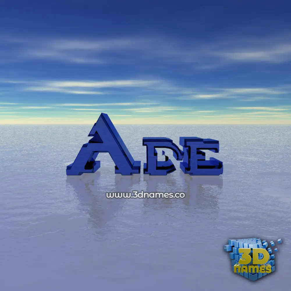 ade in Horizon style - 3D name wallpaper