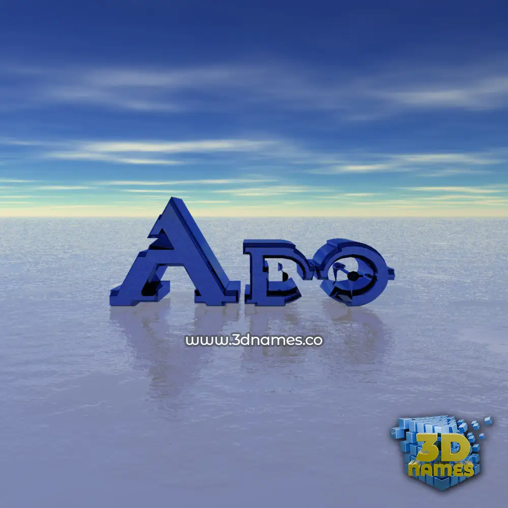 ado in Horizon style - 3D name wallpaper
