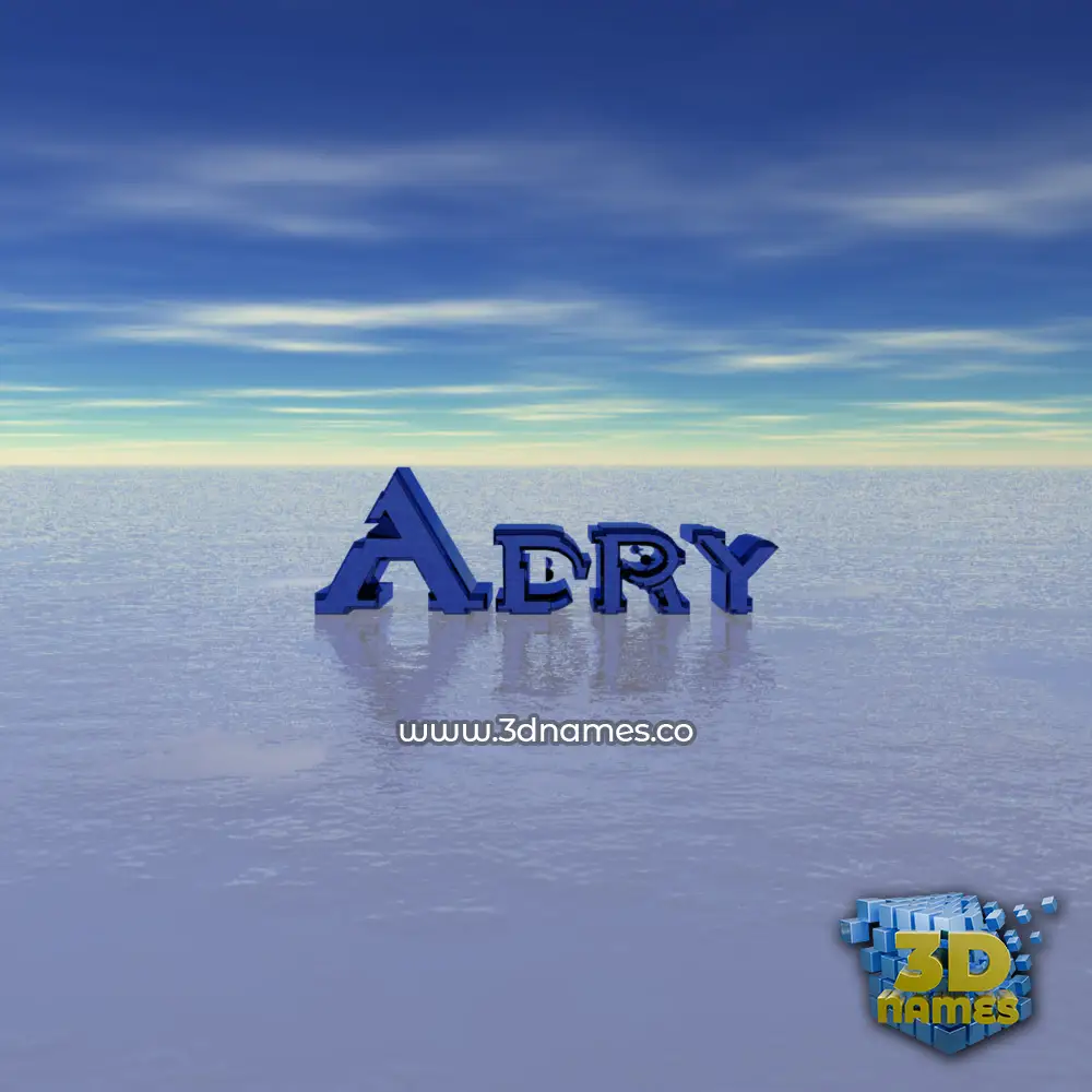 adry in Horizon style - 3D name wallpaper