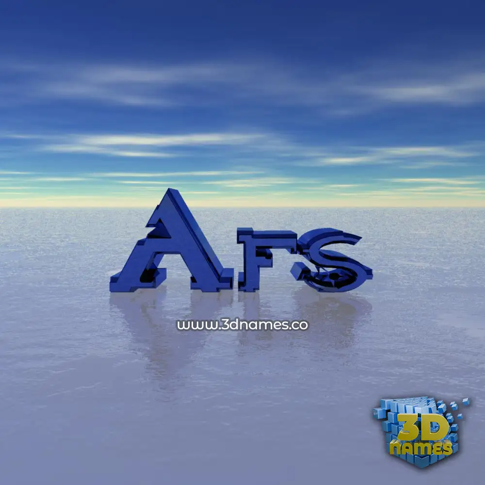 afs in Horizon style - 3D name wallpaper
