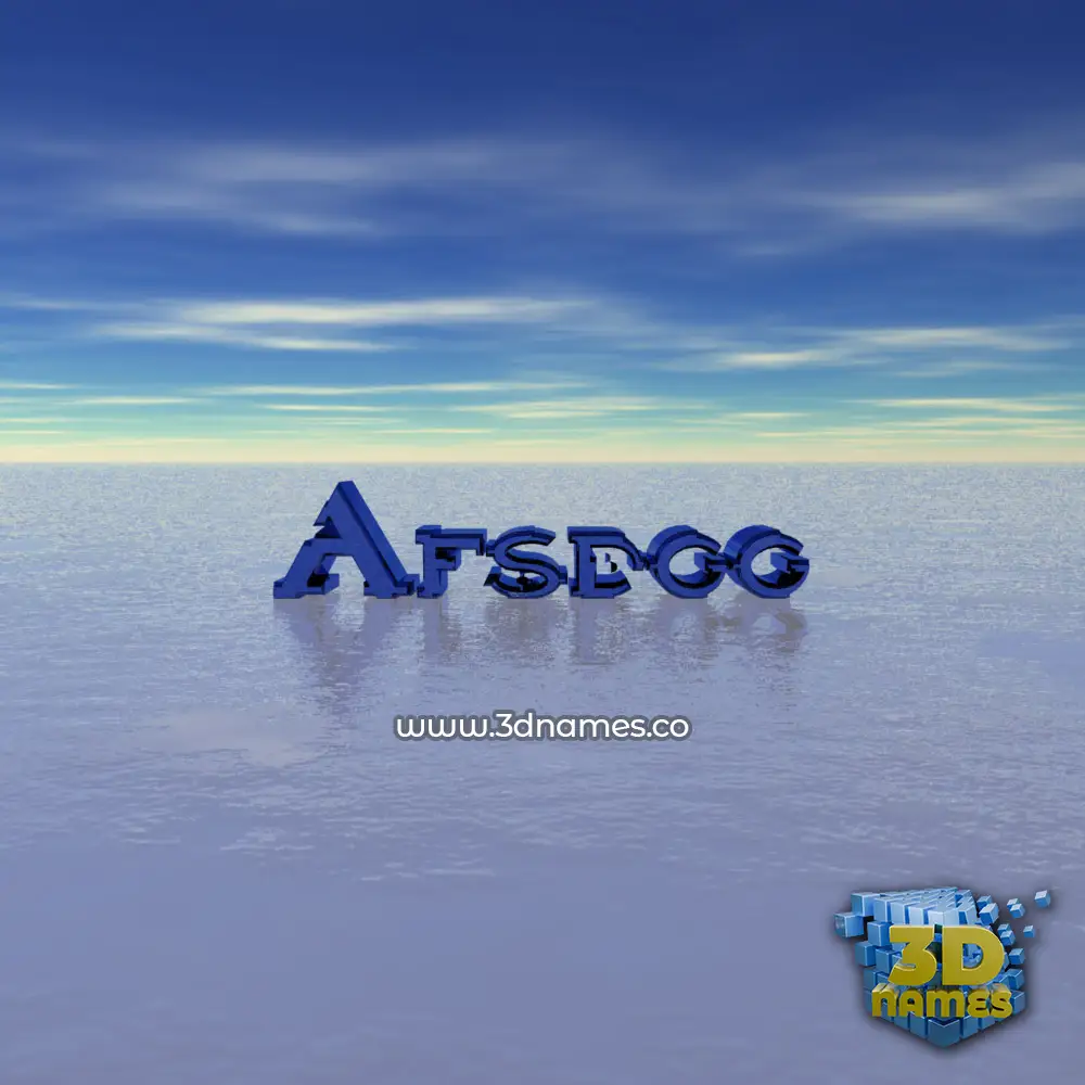 afsdgg in Horizon style - 3D name wallpaper