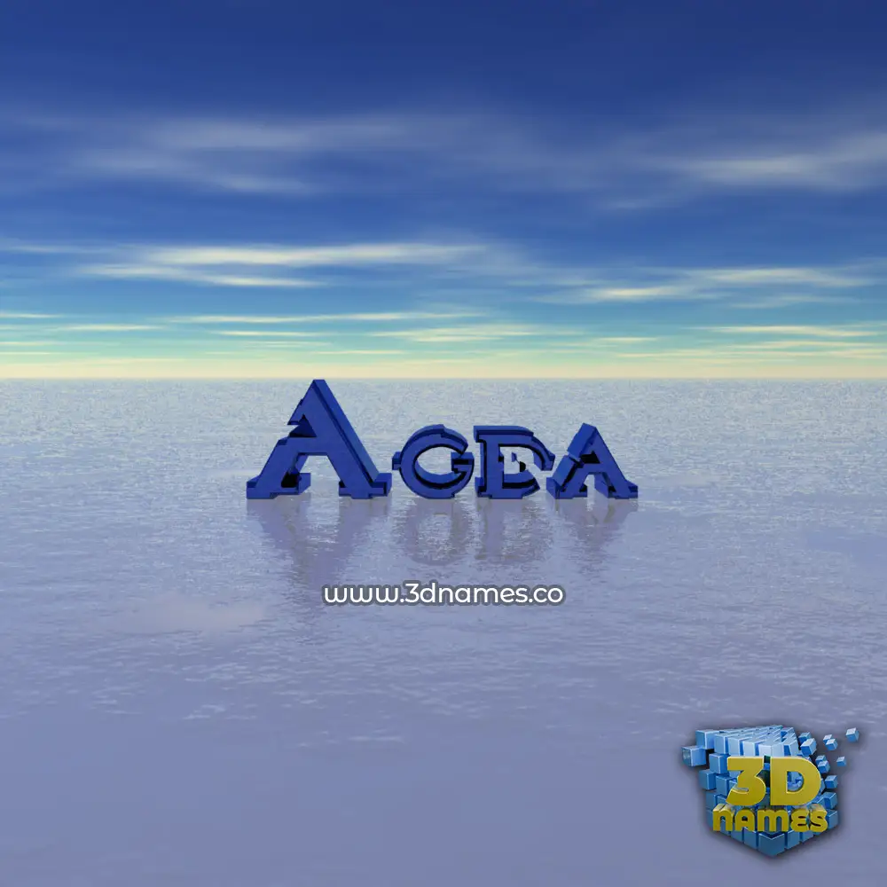 agda in Horizon style - 3D name wallpaper