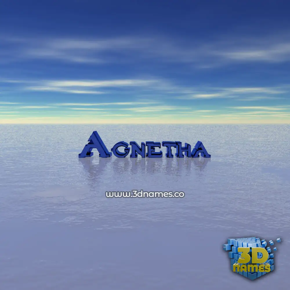 agnetha in Horizon style - 3D name wallpaper