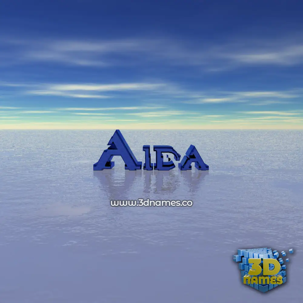 aida in Horizon style - 3D name wallpaper