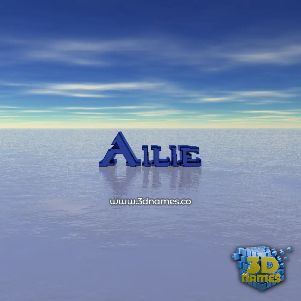 ailie in Horizon style - 3D name wallpaper