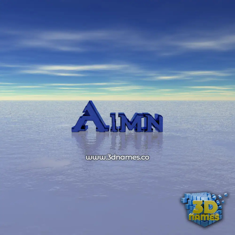 aimn in Horizon style - 3D name wallpaper