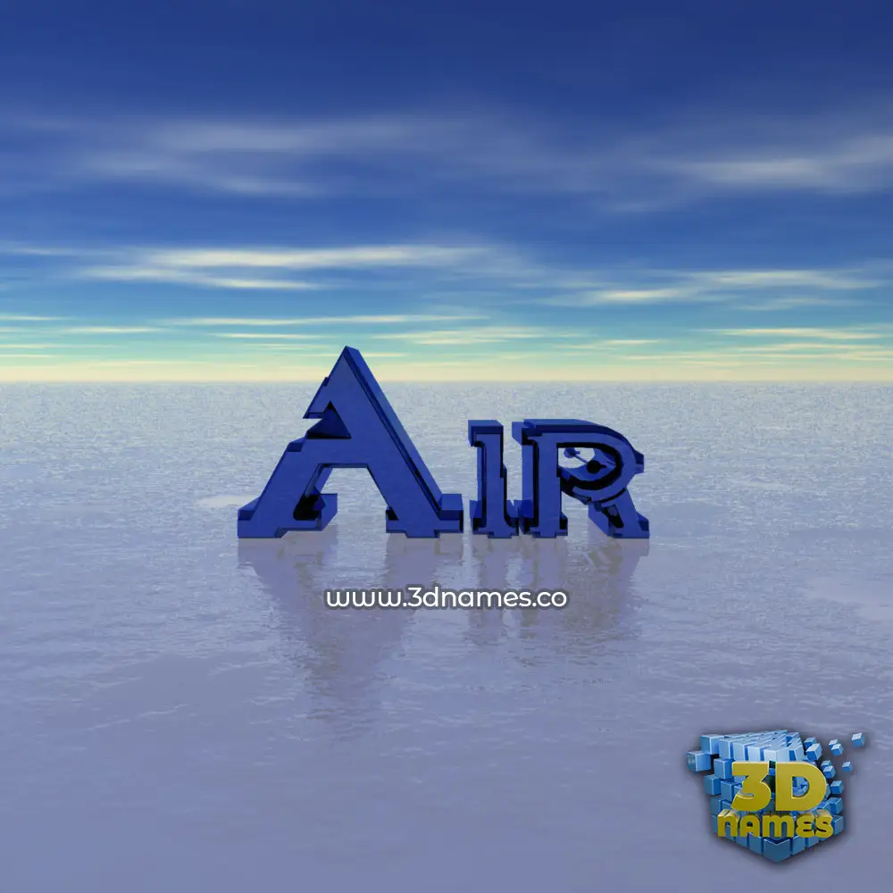 air in Horizon style - 3D name wallpaper