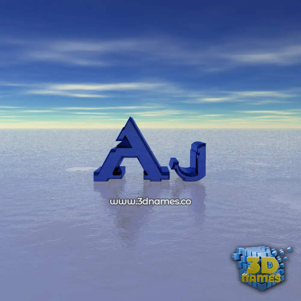 aj in Horizon style - 3D name wallpaper