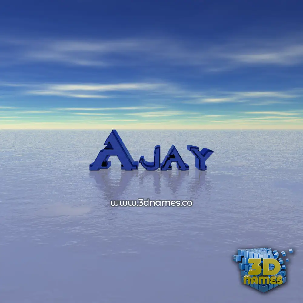 ajay in Horizon style - 3D name wallpaper