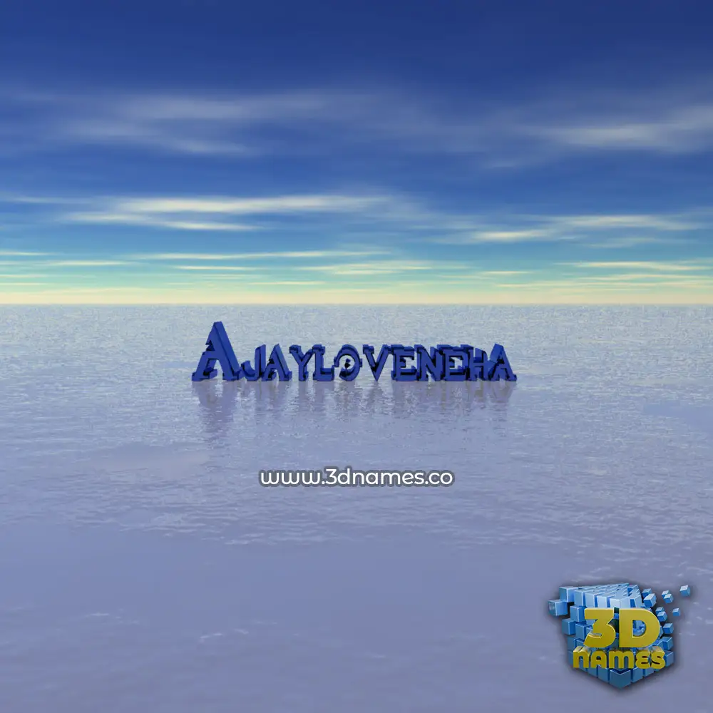 ajayloveneha in Horizon style - 3D name wallpaper