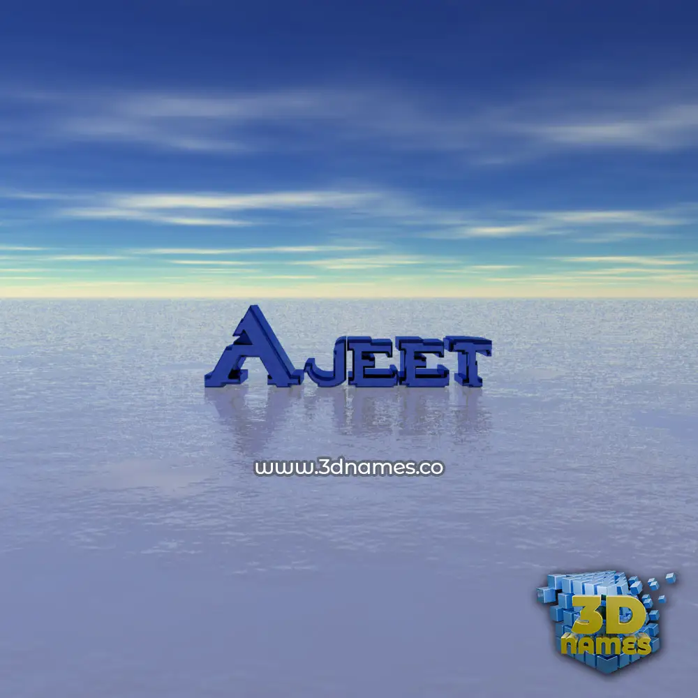 ajeet in Horizon style - 3D name wallpaper