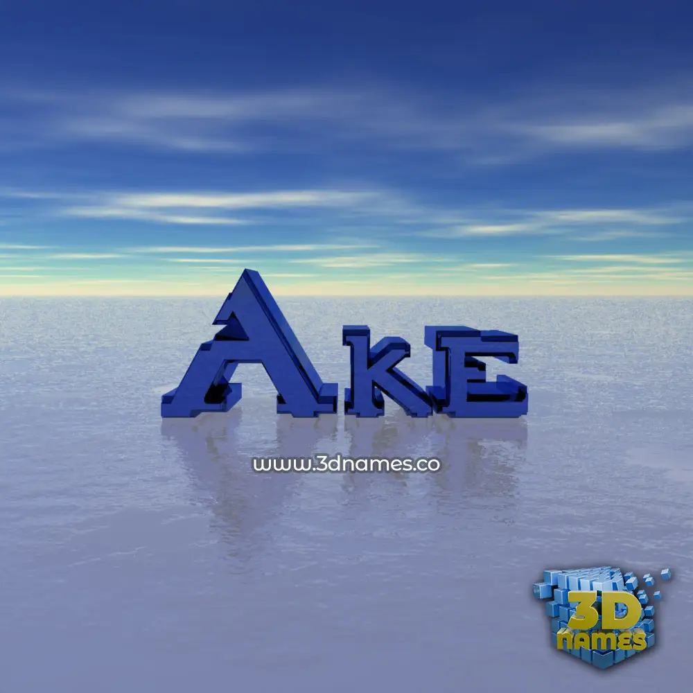 ake in Horizon style - 3D name wallpaper