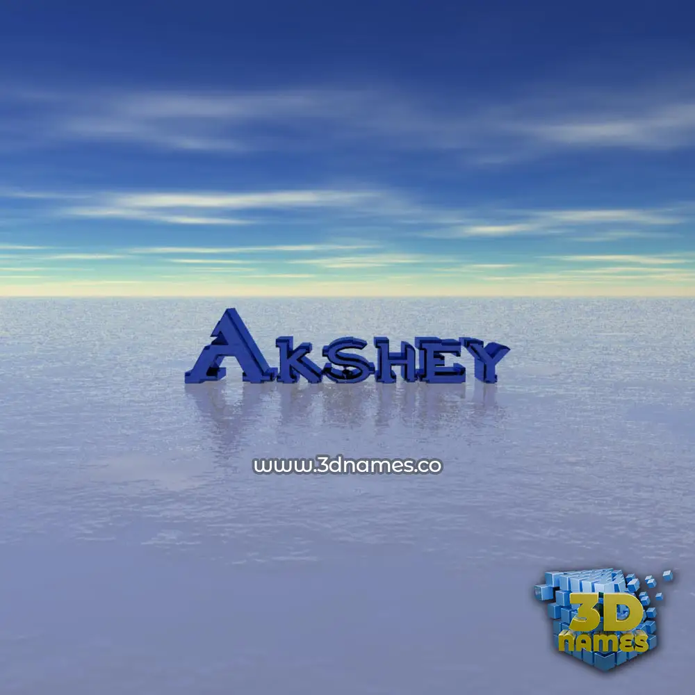 akshey in Horizon style - 3D name wallpaper