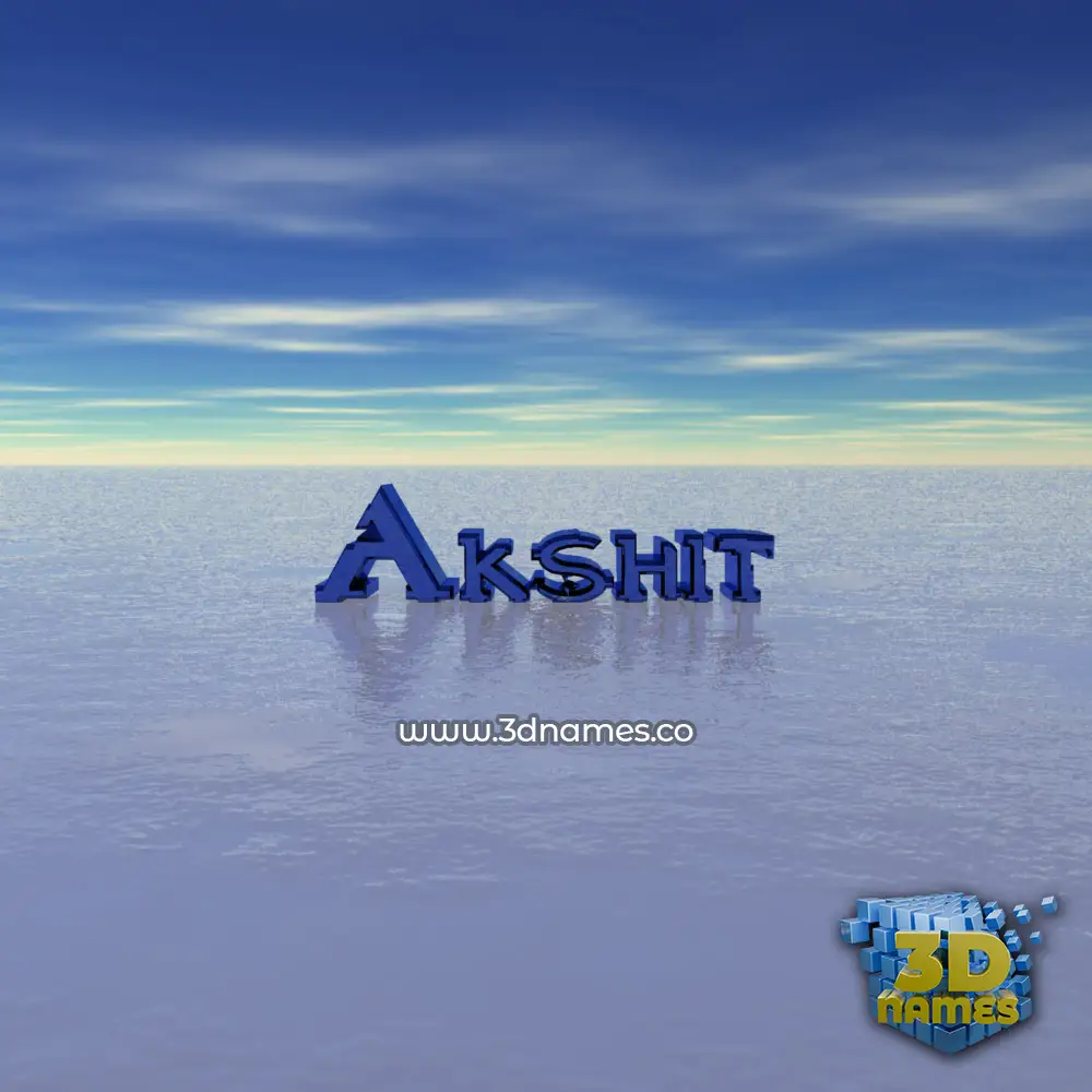 akshit in Horizon style - 3D name wallpaper
