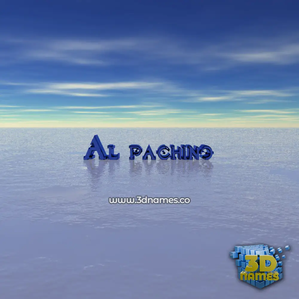 al pachino in Horizon style - 3D name wallpaper