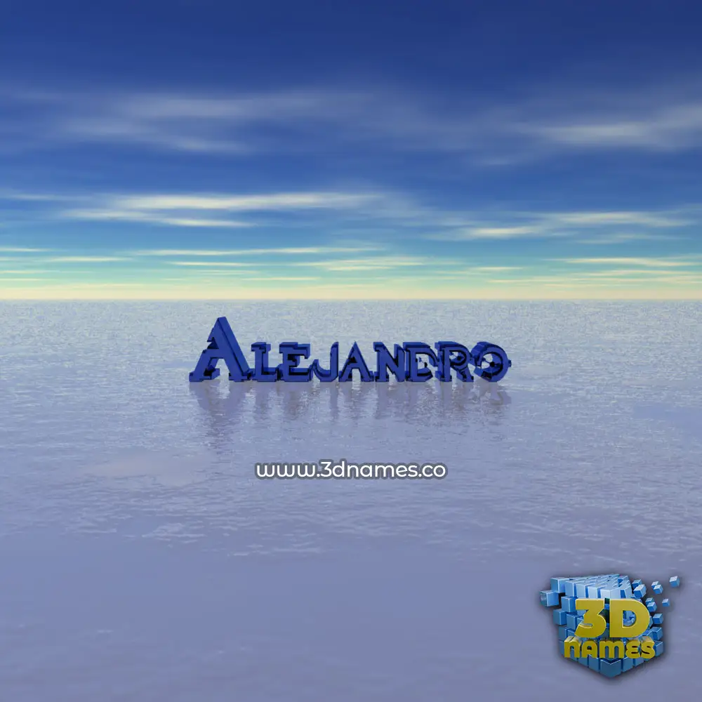 alejandro in Horizon style - 3D name wallpaper