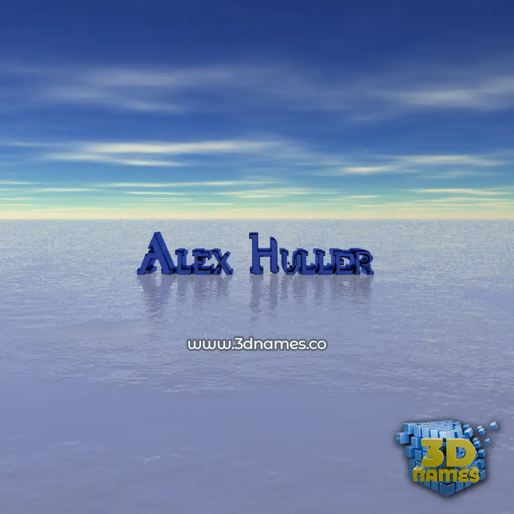 alex huller in Horizon style - 3D name wallpaper