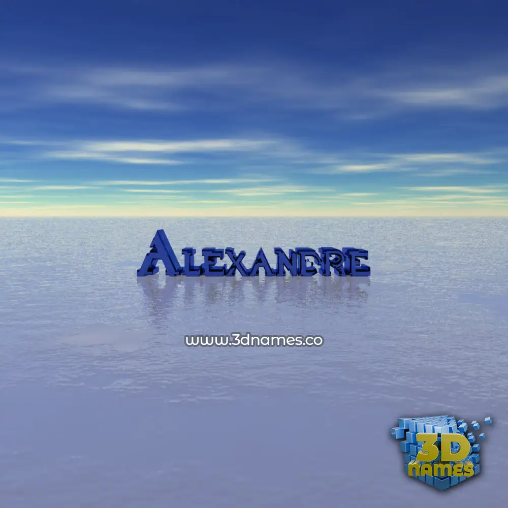 alexandre in Horizon style - 3D name wallpaper