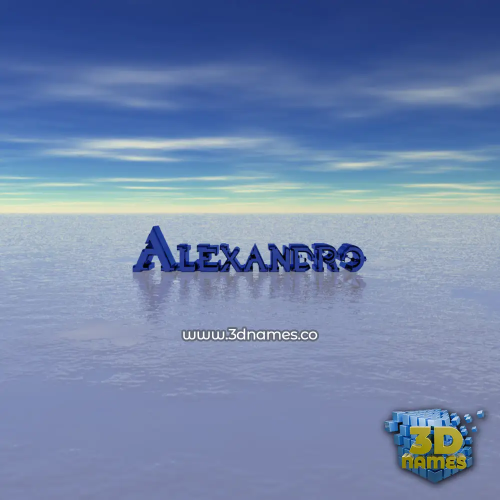alexandro in Horizon style - 3D name wallpaper