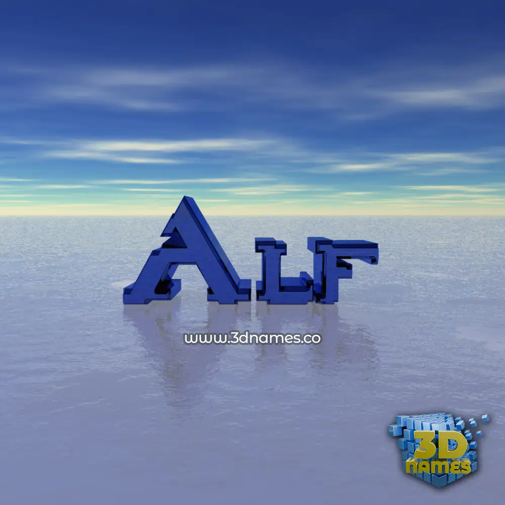 alf in Horizon style - 3D name wallpaper