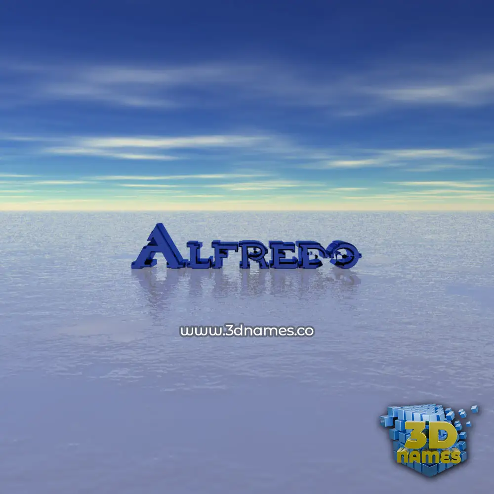 alfredo in Horizon style - 3D name wallpaper