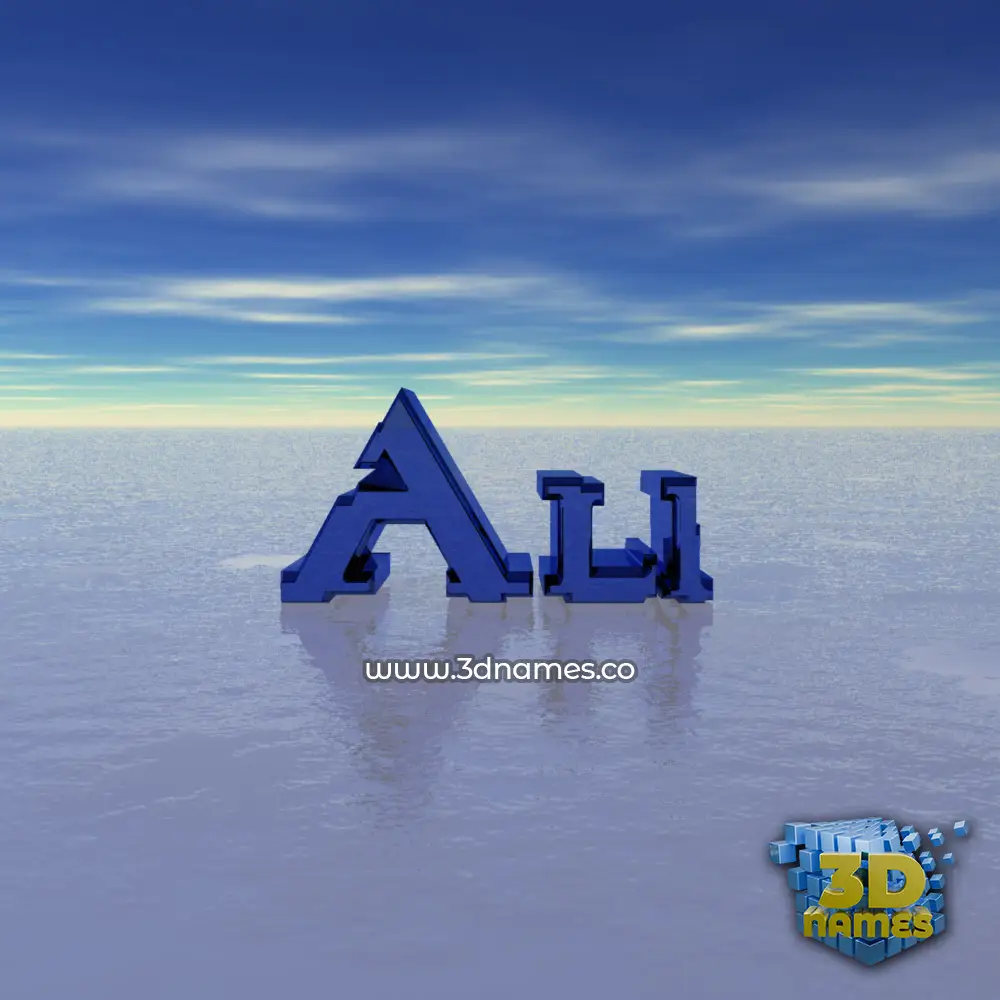 ali in Horizon style - 3D name wallpaper