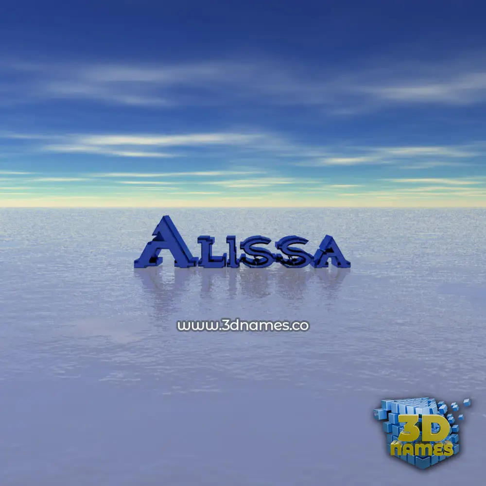 alissa in Horizon style - 3D name wallpaper