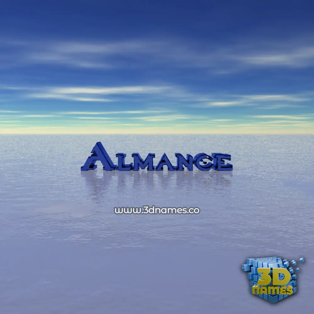 almance in Horizon style - 3D name wallpaper