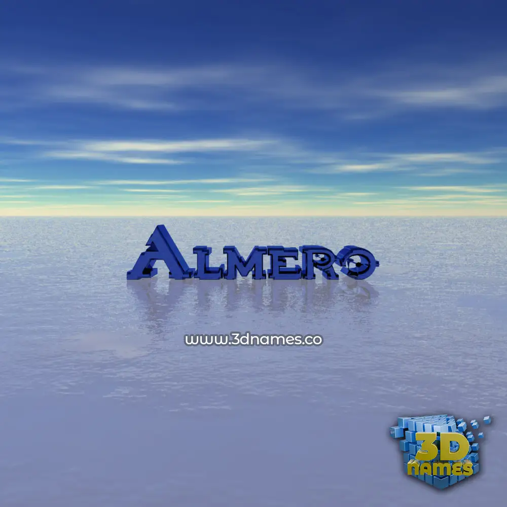 almero in Horizon style - 3D name wallpaper