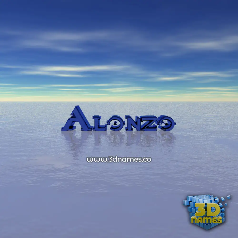 alonzo in Horizon style - 3D name wallpaper