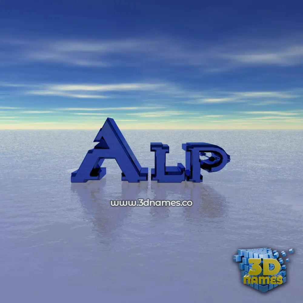 alp in Horizon style - 3D name wallpaper