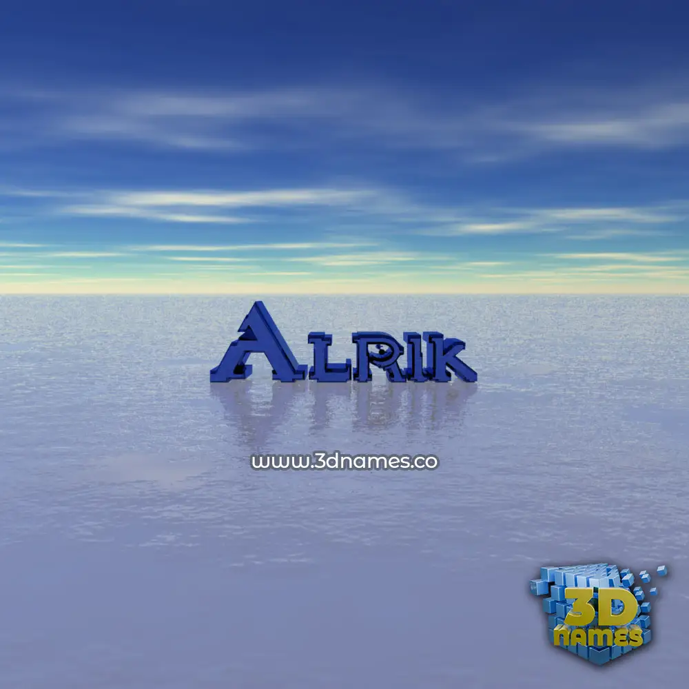 alrik in Horizon style - 3D name wallpaper