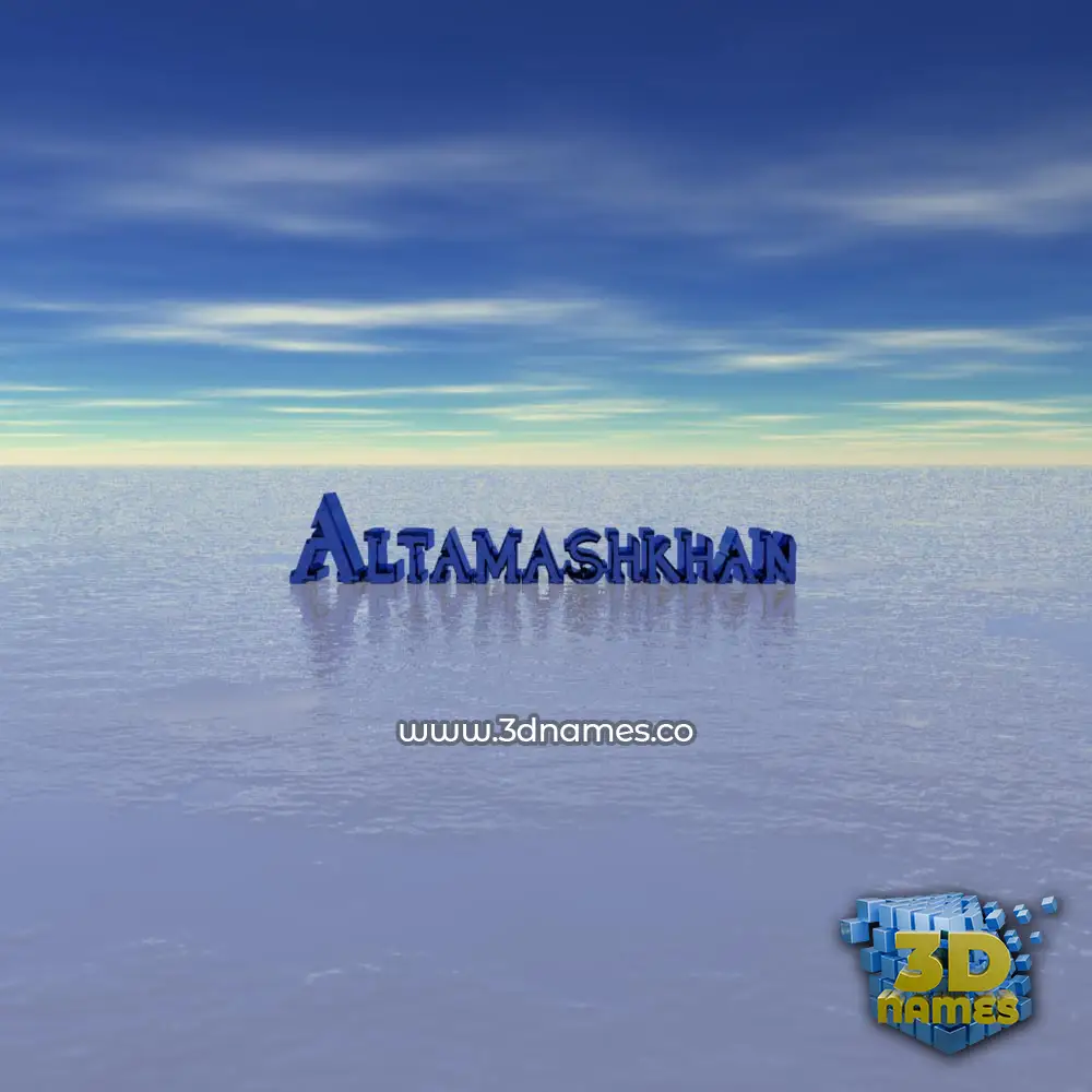 altamashkhan in Horizon style - 3D name wallpaper