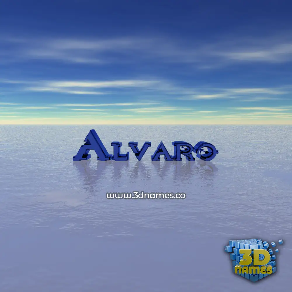 alvaro in Horizon style - 3D name wallpaper