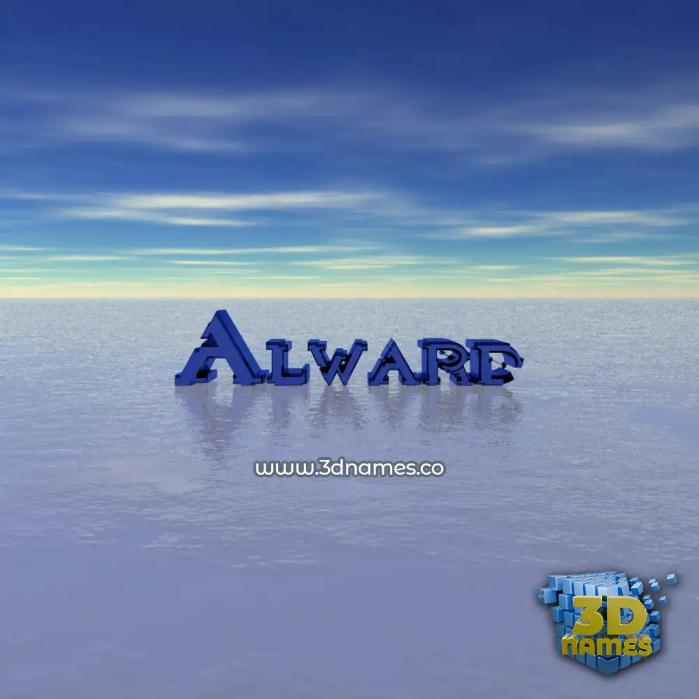 alward in Horizon style - 3D name wallpaper
